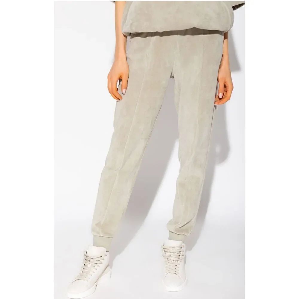 FEAR OF GOD ESSENTIALS VELOUR TROUSERS in Greenish-Grey NWT Size XXL